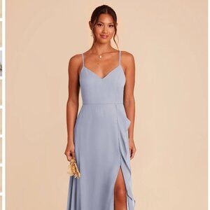 Birdy Grey Sky Blue Spaghetti Strap Wedding Dress